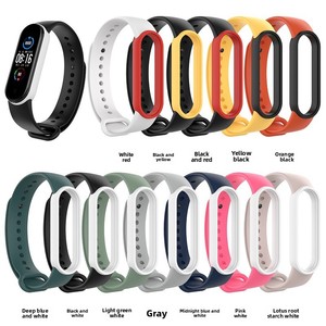 Adecuado para Xiaomi Band 6/5 Correa de silicona MI 5 Correa Amazfit <span class=keywords><strong>Band5</strong></span> Correa de dos tonos - Product Image 4