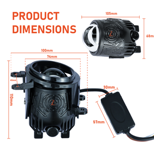 Phare <span class=keywords><strong>de</strong></span> Voiture Bi-LED Projecteur Laser Zde20 100W 6000K, Feu Antibrouillard pour Toyota 12V, IP68 - Product Image 6