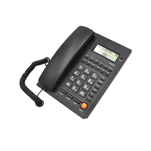 Stock Available Corded Telephone with Display Caller ID Talking Phones for Office