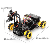 Kit de Combinación Aleatoria Tscinbuny con Rueda Mecanum, Placa de Desarrollo ESP32 WROOM32, Kit de Herramientas para Brazo Robótico con Funciones para Arduino