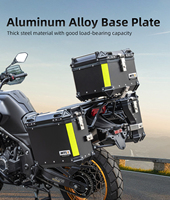 Boîtes latérales de moto en alliage d'aluminium renforcées, résistantes aux chocs et aux impacts, avec coins de protection renforcés