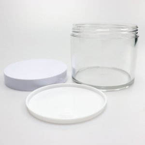 할인 50g 100g 알루미늄 광택 나사 탑 PCR 및 PP 재료 두께 화장품 크림 벽 플라스틱 항아리 - Product Image 2