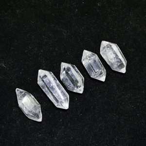 Chữa Bệnh Tâm Linh Thô Herkimer Kim Cương Năng Lượng Tinh Thể Rõ Ràng Thạch Anh <span class=keywords><strong>Mini</strong></span> Double Points Wand - Product Image 3