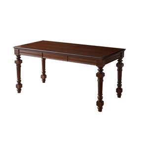 <span class=keywords><strong>Table</strong></span> à manger en bois massif de couleur noyer moderne de style français chaises petits appartements bureau de luxe léger de style américain à double usage - Product Image 1