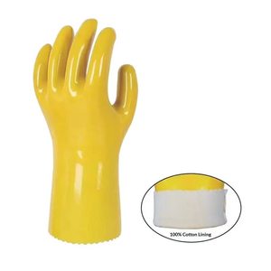 Gants de travail en PVC résistants au froid, durables, 27 cm, doublure composite en éponge, isolés thermiquement, sans silicone, sans poudre, imperméables, résistants à l'huile - Product Image 3