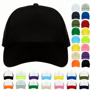 หมวกแก๊ปทรงสปอร์ตสตรีทแวร์ปักลายวิ่งแบบ snapback 6 แผง หลายสี ขายส่งจำนวนมาก แบบตาข่ายโฟม ไม่มีโลโก้ - Product Image 6