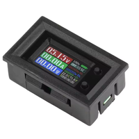 DC6 ~ 36V 10/50/100A 9-in-1 Voltmeter Digital Tegangan Arus Daya Kapasitas Suhu Penguji Multifungsi Sensor NTC