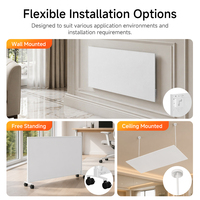 Chauffage Radiant au Plafond Autonome en Cristal de Carbone, Vente en Gros, Télécommande, Protection Contre la Surchauffe, Étanche, Contrôle de la Température