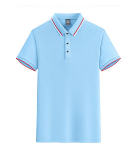 Individuelles Logo Hochwertige 200 Gramm 40S Stretch-Baumwollmischung Farbblock-Kragen Poloshirt Business-<span class=keywords><strong>Polo</strong></span> Büro-<span class=keywords><strong>Polo</strong></span> - Product Image 4