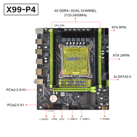 Nouvelle carte mère X99-P4 C612 compatible Win11, TPM2.0, démarrage sécurisé UEFI, format Matx, RAM DDR4, processeur Intel Xeon E5 2680 V3, kit carte mère X99