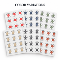 Étiquettes adhésives personnalisées pour articles de première nécessité, impression couleur, découpe, imperméables, rondes, en feuille