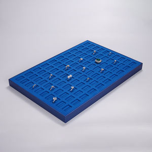 Fanxi Super PU หนังไมโครไฟเบอร์เครื่องประดับแสดงถาดร้อยแสดงแหวน - Product Image 3