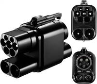 Nouvel adaptateur de chargeur EV DC CCS2 vers CCS1 250A 1000V, convertisseur de prise pour véhicules électriques