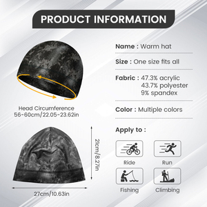 Doublure de casque de moto respirante en maille, à motif camouflage à carreaux, imprimée par sublimation personnalisée, pour le cyclisme, la course et le sport - Product Image 3