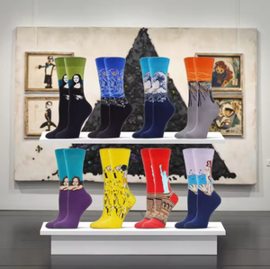 <span class=keywords><strong>Chaussettes</strong></span> Gogh 2026ZP : Démarreur de conversation unique, cadeau décontracté et intéressant pour homme - Product Image 3