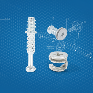Vis de <span class=keywords><strong>fixation</strong></span> pour meubles, connecteur à came <span class=keywords><strong>excentrique</strong></span>, goujon, connecteur Minifix, accessoires de meubles - Product Image 3