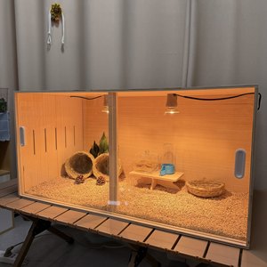 Large Wood Pet <b>House</b> for Hamsters Chickens <b>Rabbits</b> & Guinea Pigs-Eco-Friendly Two Doors Indoor/<b>Outdoor</b> Use - Product Image 2