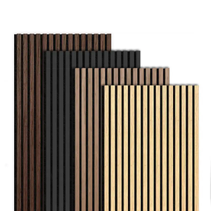 Eco rovere MDF 600 parete di legno * 600mm rivestimento a lamelle <span class=keywords><strong>pannelli</strong></span> acustici fonoassorbente autoadesivo <span class=keywords><strong>per</strong></span> parete e decorazione del soffitto - Product Image 1