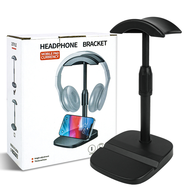 Wholesale for CT-GH-206 for ABS Universal Headphone Stand & Headset Holder with Cell Phone Slot for Gaming/Office Use
