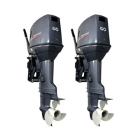 Moteur hors-bord 2 temps 60 CV à arbre long, à essence, livraison rapide, pièce universelle compatible OEM HSP pour bateaux de pêche