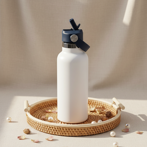 Bouteille d'eau portable en acier inoxydable à isolation sous vide, design moderne personnalisé, avec paille rabattable et poignée, idéale pour le sport, la <span class=keywords><strong>gym</strong></span>, les activités de plein air et les voyages - Product Image 1