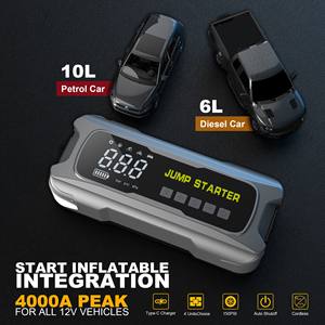 Многофункциональное пусковое устройство 12В Smart Safe Clip для грузовиков и мотоциклов, пусковой ток для автомобильных аккумуляторов, зарядное устройство Power Bank с Type-C PD 65W - Product Image 6