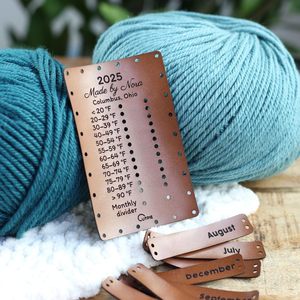 Etiqueta <span class=keywords><strong>de</strong></span> Color Personalizada para Mantas <span class=keywords><strong>de</strong></span> Ganchillo, Cuero Sintético para Artículos Hechos a Mano <span class=keywords><strong>de</strong></span> Punto y Ganchillo, Rangos Personalizados - Product Image 5