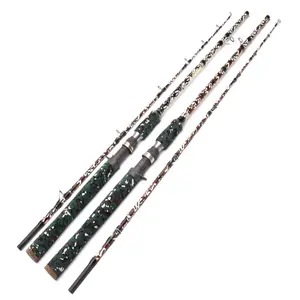 240CM 2 sections XH power catfish snakehead casting fish rod small fish fighter carbon fiber fishing tackle lure casting rod