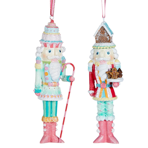 Adornos Navideños Personalizados de Resina, Colgantes para Árbol de Navidad, Soldado de Jengibre, <span class=keywords><strong>Cascanueces</strong></span>, Pastel de Caramelo <span class=keywords><strong>Rosa</strong></span> - Product Image 1