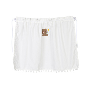 Pare-soleil de voiture en coton brodé, rideau de fenêtre latérale rétractable avec motif d'ours pour la protection de l'intérieur du véhicule - Product Image 5