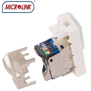 Prise modulaire CAT6 blindée sans outil de plaque frontale de réseau à port unique pour plaque frontale <span class=keywords><strong>RJ45</strong></span> de Type <span class=keywords><strong>Legrand</strong></span> - Product Image 2