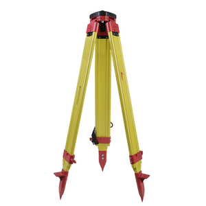 Trípode de madera de alta resistencia con bloqueo único para estación total, accesorios para instrumentos, bastones de topografía y sistema de liberación rápida, mini telémetro S - Product Image 1