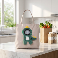 Bestella New Cute Fun Animal Canvas Pet Travel Bag Four Seasons Universal Out Cat and Dog Probe Messenger Bag Respirant Feature