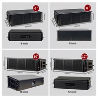 Système audio haute performance, double enceinte de 6,5 pouces, enceintes verticales miniatures pour scène, mariage, DJ, salle de réunion, enceintes professionnelles