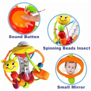 Frühe Bildung Lernen Sensory Toy Activity Ball für Kinder Shaker Grab Spin Baby spielen Ball Activity Game