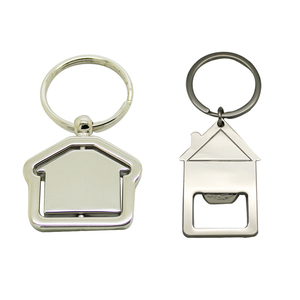 Llavero Metálico con Número de Hotel Grabado con Láser, Logotipo Personalizado, Regalo Promocional Publicitario al por Mayor, Llavero con Forma de Casa - Product Image 3