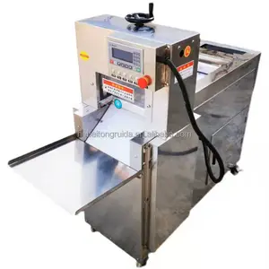 Frozen meat slicer /beef meat cutting machine /mutton roll slicing machine