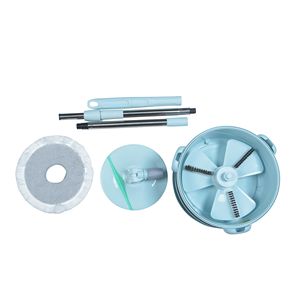 Seau de vadrouille magique de luxe à 360 degrés panier en plastique robuste manche télescopique en acier pour 360 pour vadrouille à essorage pour le nettoyage de la maison - Product Image 4