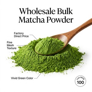 Matcha en Polvo Keto, Sin Azúcar, Cero Calorías, Superalimento para Smoothies y Batidos, Marca Privada, Venta al Por Mayor 7A - Product Image 2