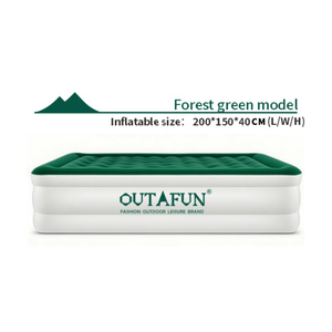 Colchón Inflable Ecológico Moderno Tamaño <span class=keywords><strong>Queen</strong></span> OUTAFUN, Cama de Aire Duradera con Bomba Incorporada, Funda Acolchada, Muebles para el Hogar, Hospital, Hotel - Product Image 5