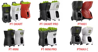 Máquina Automática de Lanzamiento de Pelotas de Tenis PUSUN PT MINI PRO ABS, 50 Pelotas, Equipo de Entrenamiento Controlado por Aplicación IOS/Android, Robot de Entrenamiento de Tenis