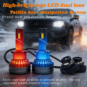 หลอดไฟหน้ารถยนต์ LED 110W 8000 ลูเมน 6000K อัตโนมัติ 12V อะลูมิเนียม สีฟ้า ผลิตใหม่สำหรับ <span class=keywords><strong>D1s</strong></span> - Product Image 4