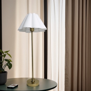 Touch Dimming Fabric Shade <strong>Lamp</strong> Gold/<strong>Silver</strong>/Black Commercial-Duty Design for Commercial Interior Styling - Product Image 3
