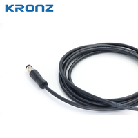 Connecteur circulaire étanche IP67 KRONZ industriel en alliage M8 à verrouillage par vis, 4 broches, pré-moulé, blindé, pour capteur