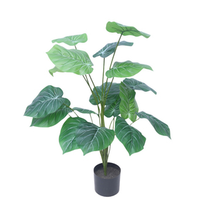 Vendita in fabbrica di plastica <span class=keywords><strong>verde</strong></span> foglie decorazione eleganti piante artificiali 90CM artiglio artiglio albero di legno - Product Image 3