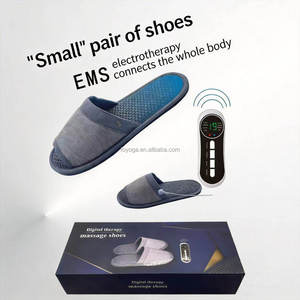 FOYOGA Nouvelles pantoufles de massage avec électrostimulation pulsante pour la réflexologie plantaire à domicile, massage thérapeutique des <span class=keywords><strong>pieds</strong></span> - Product Image 3