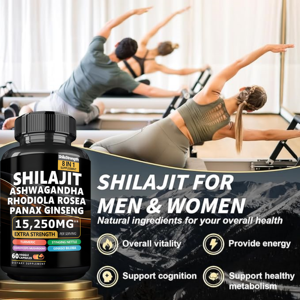 Shilajit Capsules Himalayan Shilajit Ashwagandha Supplement Immuniteit & Energie Gezondheid Shilajit <span class=keywords><strong>Himalaya</strong></span> Capsules - Product Image 3