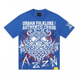 Camiseta de Hombre con Logotipo Personalizado, Fabricante de Ropa, Diseño OEM, Tela Premium, Costuras Finas, 300 Gsm, 100% Algodón, Estilo Urbano - Product Image 1