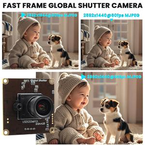 Module de caméra USB ELP 5MP à obturateur global, objectif M12 3,6 mm, 88 degrés, haute vitesse 60 ips, caméra de sécurité, pilote <span class=keywords><strong>gratuit</strong></span> pour la <span class=keywords><strong>capture</strong></span> <span class=keywords><strong>vidéo</strong></span> - Product Image 4