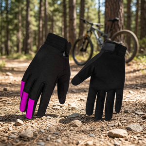 Gants de motocross en cuir tactiles pour la course - Gants de vélo tout-terrain antidérapants pour le VTT, la descente et les sports de plein air - Product Image 5